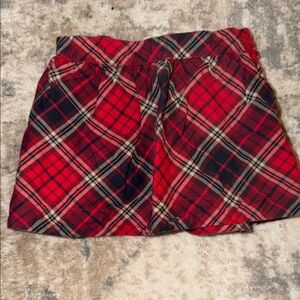 GAP Toddler Red and Blue Plaid Skirt